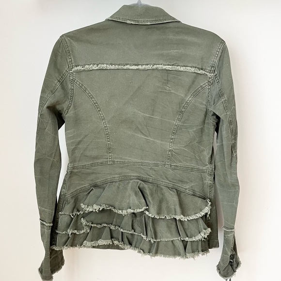 Free People Ruffle Hem Military Jacket - Picture 4 of 8